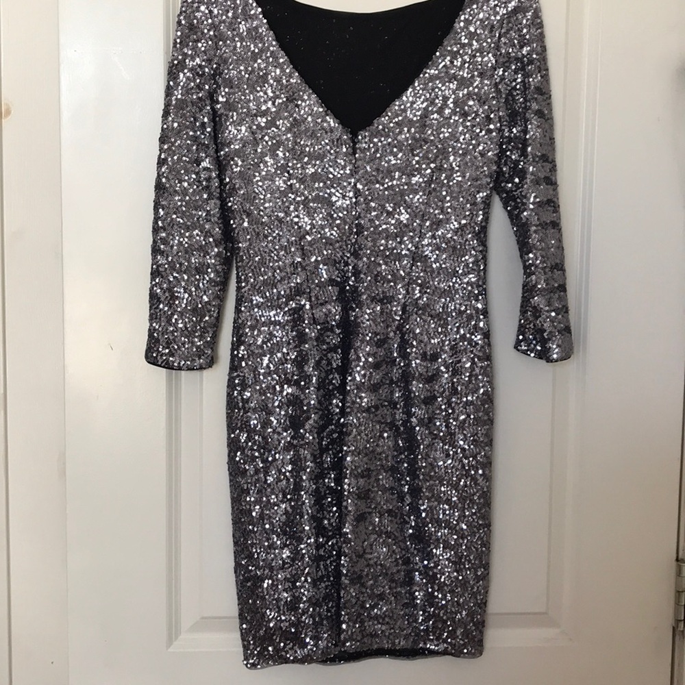 Aqua sequin dress size 6 - Picture 4 of 6